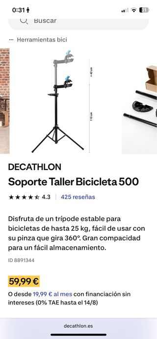 Soporte bici - Reparación A ESTRENAR!!!