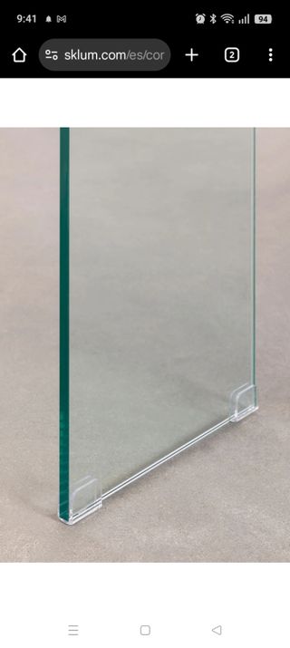 Mesa de comedor blanca - cristal
