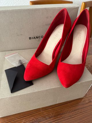 Zapatos Bianco rojos de tacón