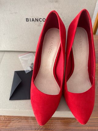 Zapatos Bianco rojos de tacón