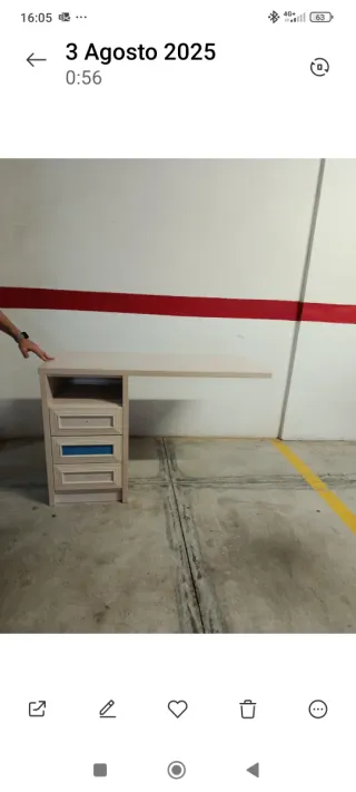 Mueble 3 Cajones+Hueco (Mesita o Escritorio)Chollo