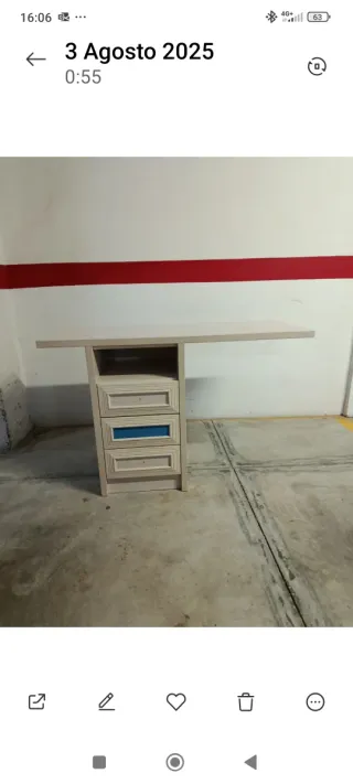 Mueble 3 Cajones+Hueco (Mesita o Escritorio)Chollo