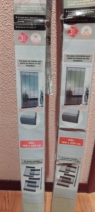 Dos Mosquiteras magnéticas puerta 4 piezas