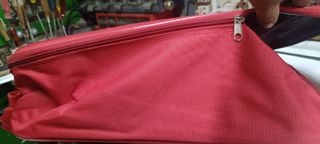 Juego de Maleta y Bolso Rojo Overline Travel Nueva