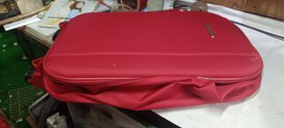Juego de Maleta y Bolso Rojo Overline Travel Nueva