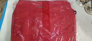Juego de Maleta y Bolso Rojo Overline Travel Nueva