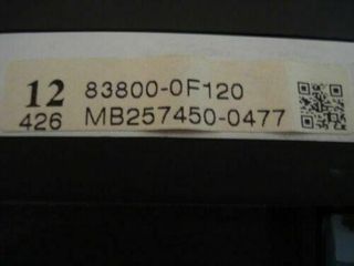 Cuadro de instrumentos Toyota MB2574500477 MB257450-0477 838000F120 83800-0F120