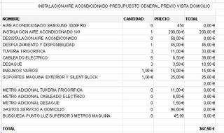 instalador aire acondicionado
