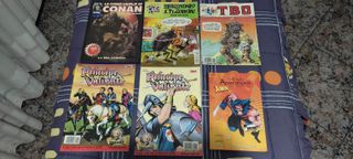 LOTE 6 COMICS: SUPER CONAN VALIENTE MORTADELO XMEN