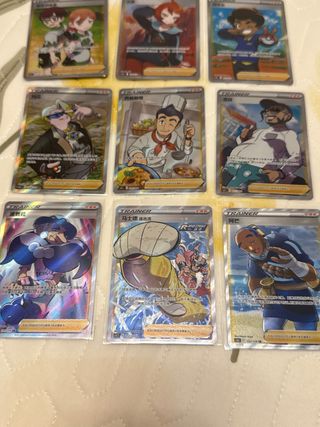 colecciones 9 Cartas Pokémon entrenadores Chinese
