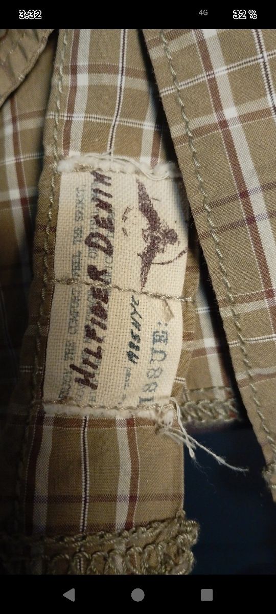 Camisa Hilfiger Denim marrón cuadros