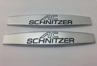 2 EMBLEMAS MATE LOGO AC SCHNITZER