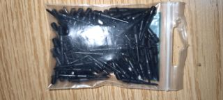 Bolsa de 100 Puntas de Dardos Negras Dartres