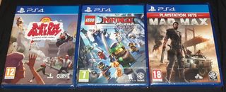 PS4:Mad Max,Lego Ninjago,Just die already+Figura +