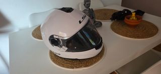 Casco moto LS2 blanco