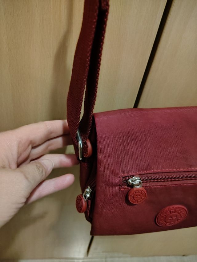 Bolso bandolera Bensan burdeos