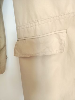 Gabardina beige mujer talla XS