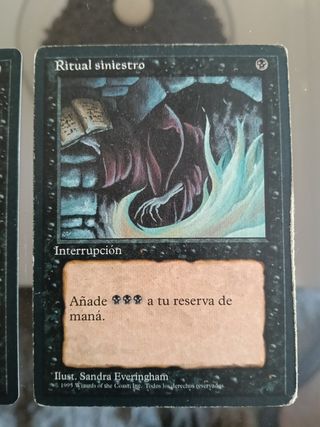 2x Ritual siniestro Magic 4ª edición borde negro