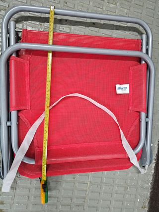 Silla Plegable Monty Beach Roja