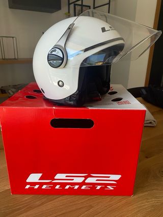Casco moto LS2 bianco junior