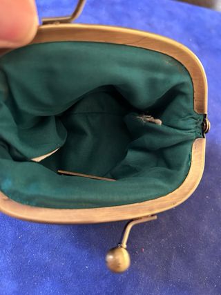 Monedero rayas azul y negro
