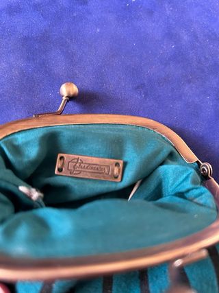 Monedero rayas azul y negro