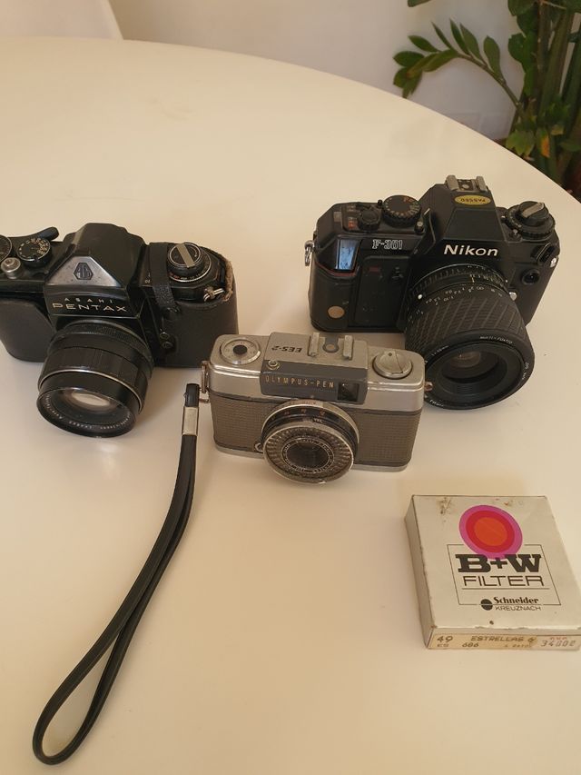 Cámaras clásicas: Nikon , Olympus, Pentax