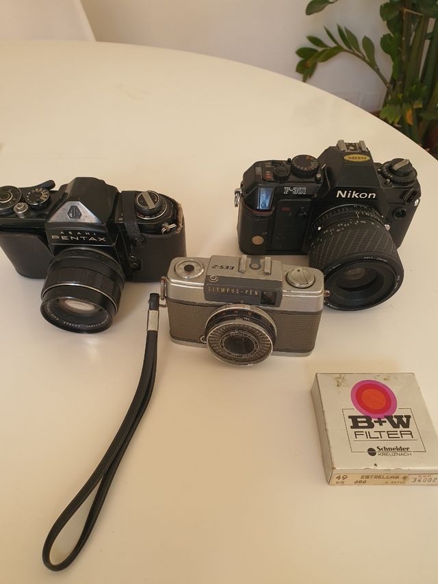 Cámaras clásicas: Nikon , Olympus, Pentax