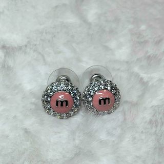 Orecchini Miu Miu rosa e argento