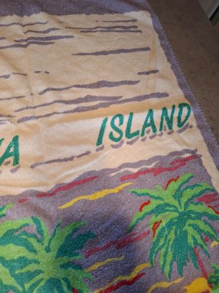 Asciugamano da mare spiaggia spugna stampa marina