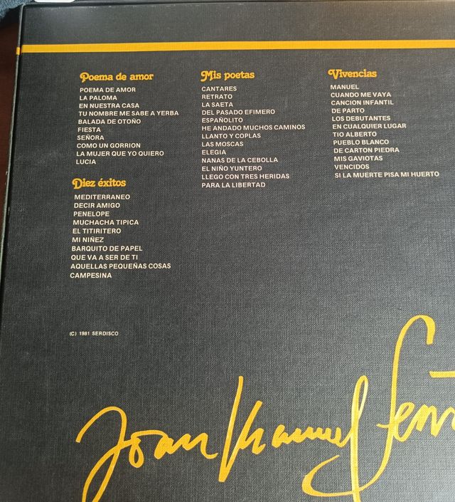Joan Manuel Serrat - Álbum de Oro (4LPs)
