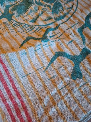 Asciugamano da mare spiaggia spugna stampa marina