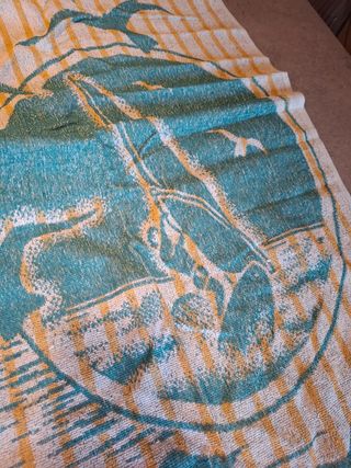 Asciugamano da mare spiaggia spugna stampa marina