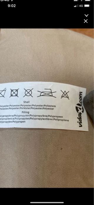 Cojín beige grande -