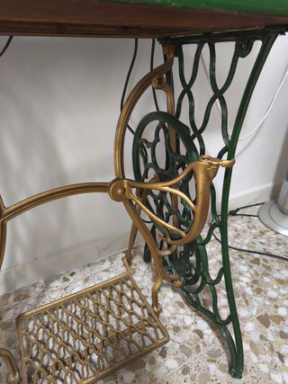 Mesa Máquina Coser Antigua