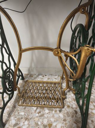 Mesa Máquina Coser Antigua