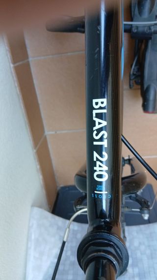 Bicicleta montaña negra 24 pulgadas