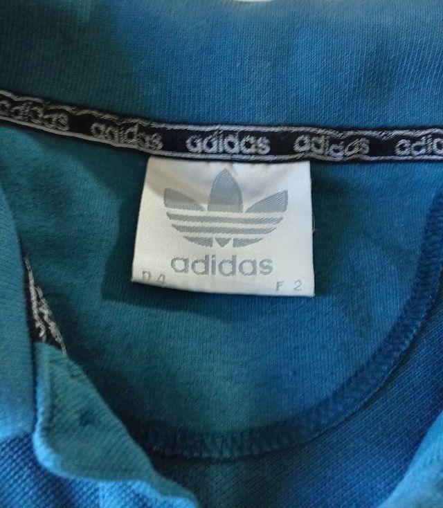 Polo Adidas Hombre - Verde azulado