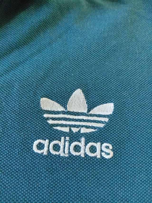 Polo Adidas Hombre - Verde azulado