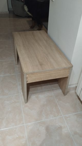 Mesa centro elevable madera