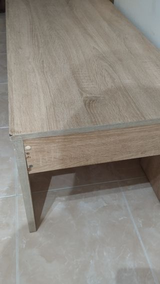 Mesa centro elevable madera