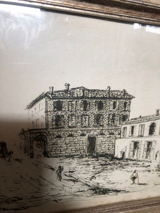 Quadro - Scorcio di borgo