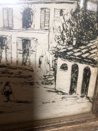 Quadro - Scorcio di borgo