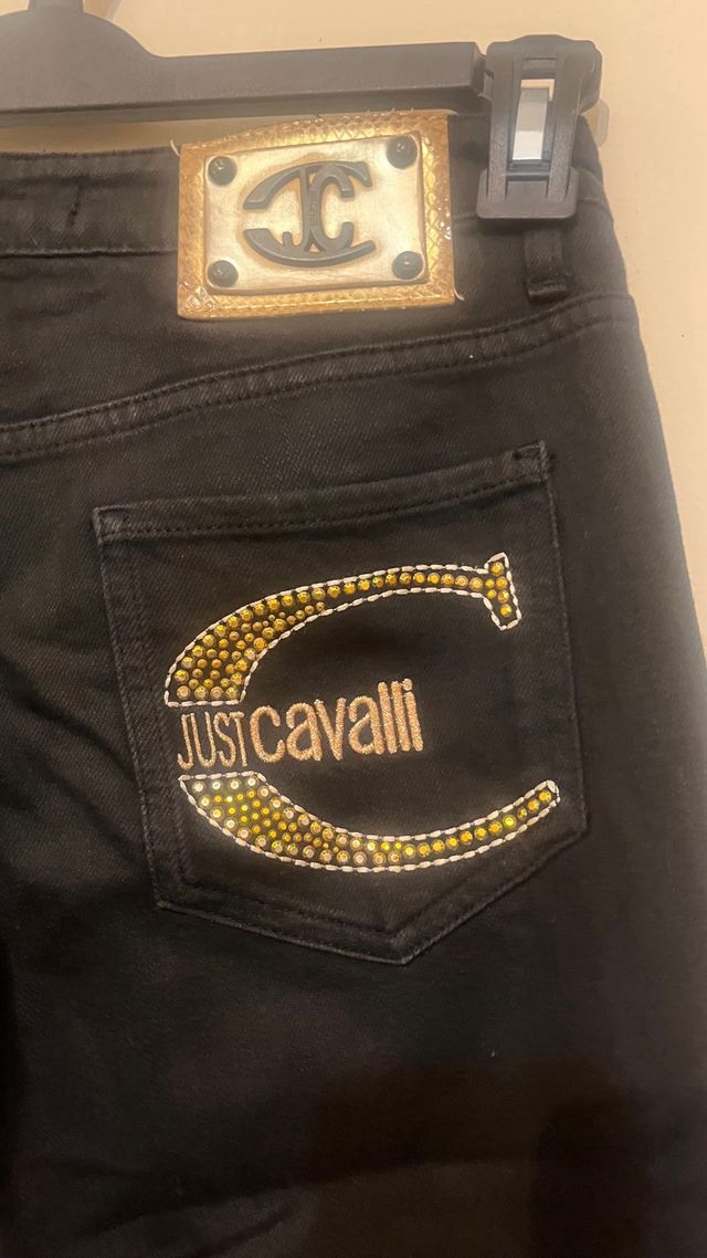 Jeans Just Cavalli neri vintage Y2K