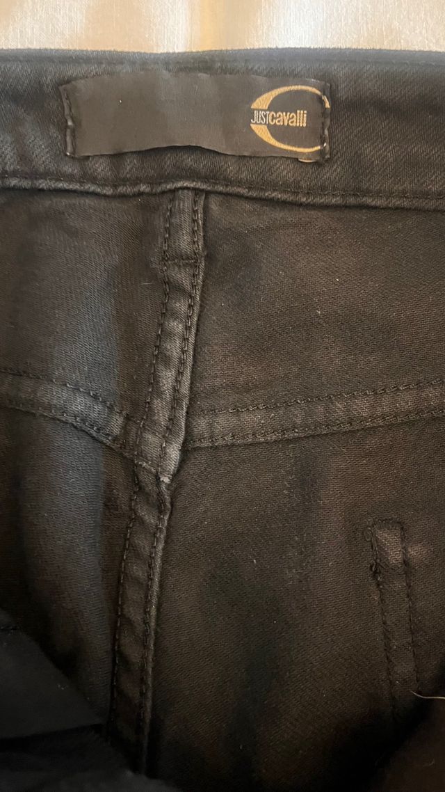 Jeans Just Cavalli neri vintage Y2K