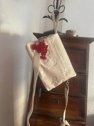 Bolso Desigual Mickey Mouse beige