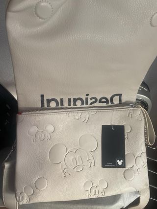 Bolso Desigual Mickey Mouse beige