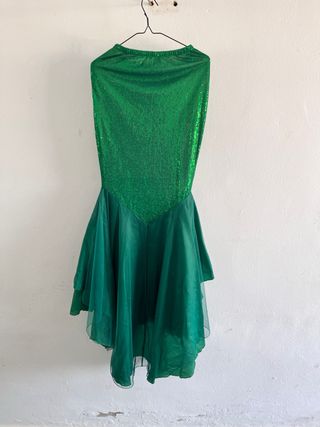 Falda sirena lentejuelas verde
