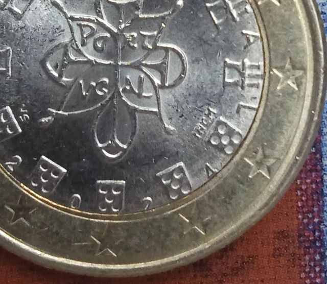 1€ portugués "Terremoto en Lissabon 2004"