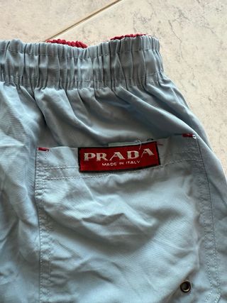 Pantaloni Prada vintage Y2K parachute shorts crop